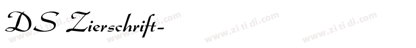 DS Zierschrift字体转换